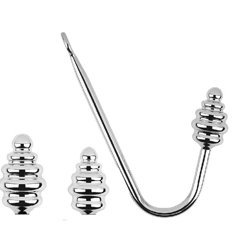 GreatBenefit Ribbed Anal Screw-in 8826 Set Hook 0822